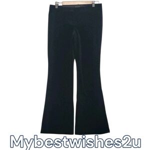 The Limited pants women's size 6 Drew Fit black trouser velour like flare pants